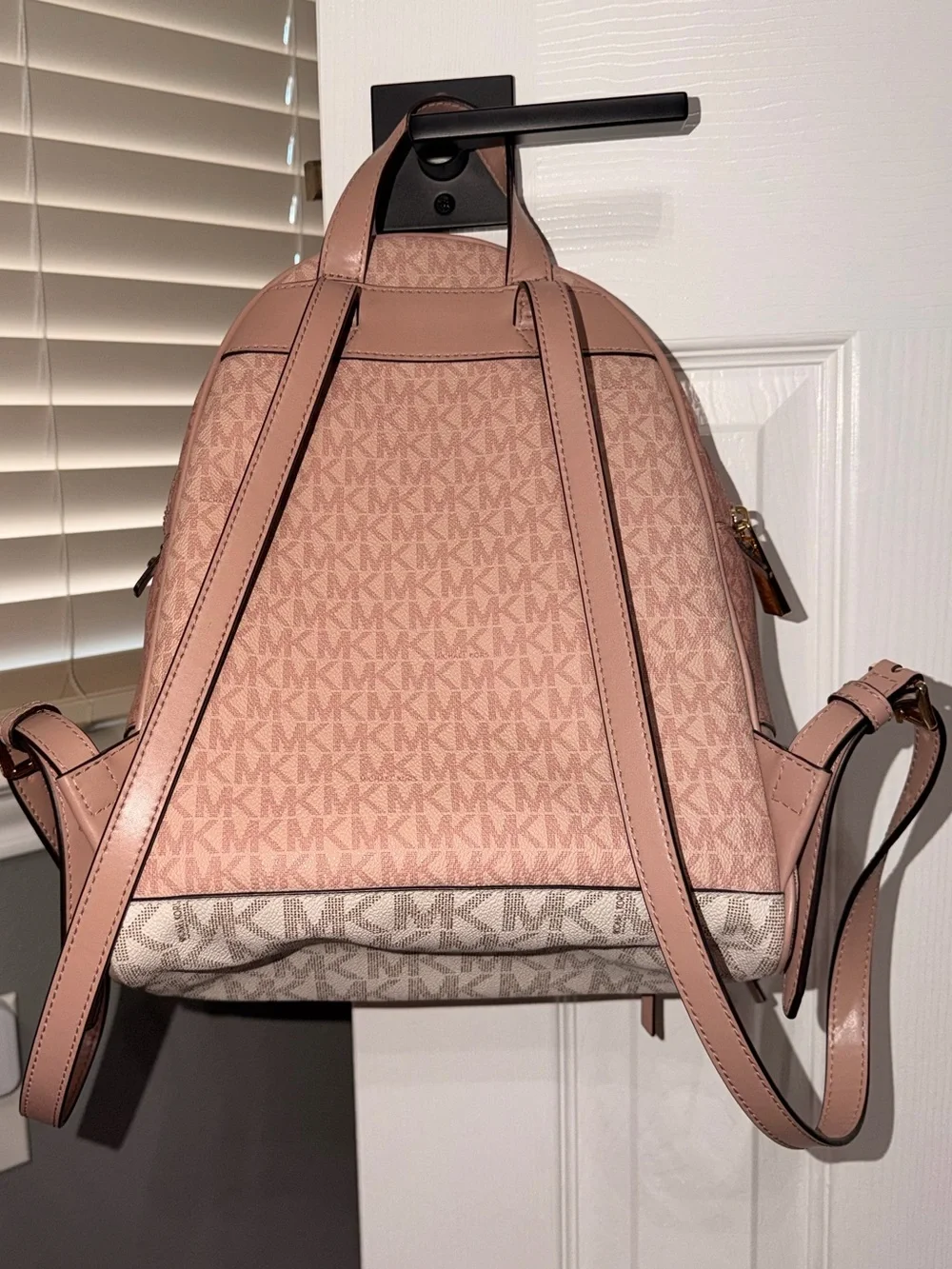 Michael Kors Pink Logo Backpack